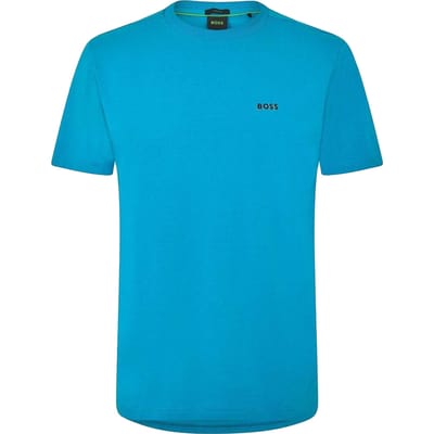 Boss Heren Logo Regular T-Shirt (Turquoise/Aqua)