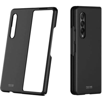 Zwart hoesje geschikt voor de geschikt voor Samsung Galaxy Fold 4 hoesje / Galaxy Z Fold 4 hoesje - Ultra dun hoesje - Stootbestendig & val bescherming - geschikt voor Samsung Galaxy Z Fold 4 hoesje - Stevig zwart hoesje