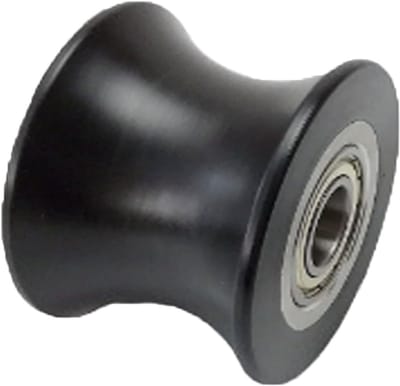 Elliptische Beenrol - Glijgeleider Wiel - Fitness Apparatuur - Vermindert Wrijving - 70 x 51 x 17 mm - Zwart