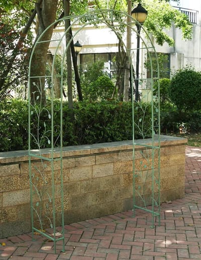 Tuinboog - Bloemenboog - Klimplanten Ondersteunen - Verstevigd IJzer - 220cm Hoog - Roze