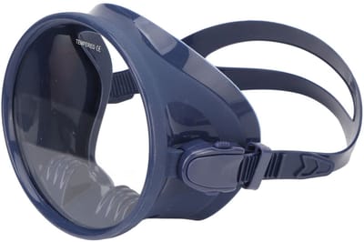 Allecto - Duikbril - Snorkelbril - Lekvrij en verstelbaar - Blauw - Gehard glas - Geschikt voor zwemmen - Ovale vorm