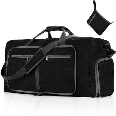 QTTVBTNA -Grote Reistas Dames – Foldsable Duffle Bag, Waterdichte Sport- en Reistas met Meerdere Vakjes, Lichtgewicht en Zachte Reistas voor Reizen, Camping, Fitness en Weekendtrips