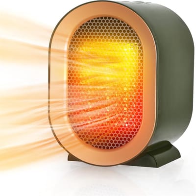 Ynkkvre -Energiezuinige Mini Keramische Verwarming | Stil, Instelbare Temperatuur, Oververhittings- en Kantelbeveiliging