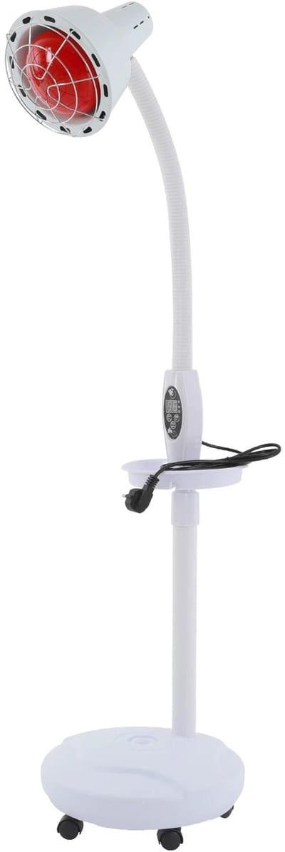 RosaBloom Infraroodlamp op Statief – Infrarood Warmtelamp 275W – Medische Infrarood Straler – Pijnverlichting & Spierherstel – Wit