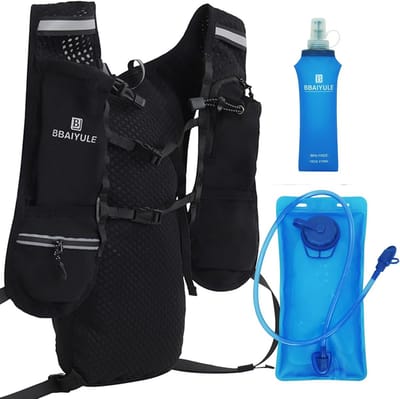 Lichtgewicht Hardloopvest met Hydratatiepakket (5L) voor Heren en Dames - Geschikt voor Marathon, Fietsen en Wandelen