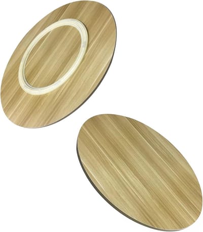 Draaibord Hout - Serveertafel - Gerechten Delen - Stille Lagers - 70 cm - Naturel