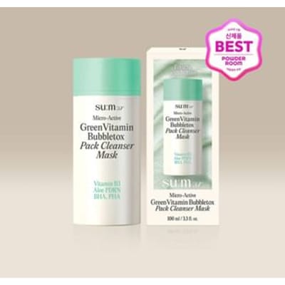 su:m37 - Micro-Active Green Vitamin Bubbletox Pack Cleanser Mask 100ml