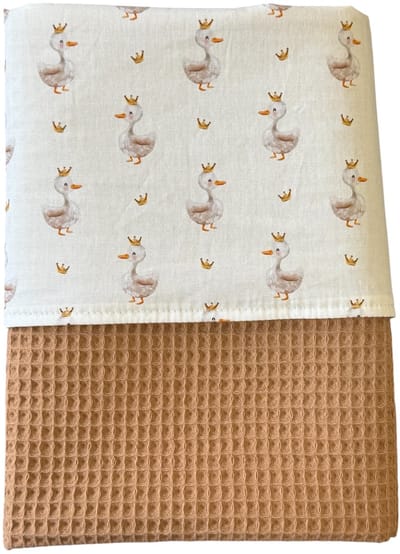 baby deken kinderwagen deken wieg deken camel Ducky 60 x 90 cm