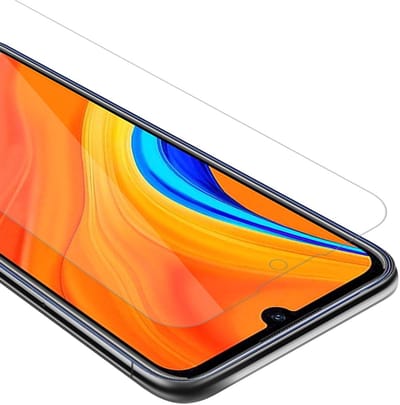 Cadorabo Screenprotector geschikt voor Huawei Y6S - Pantser film Beschermende film in KRISTALHELDER Geharde (Tempered) display beschermglas in 9H hardheid met 3D Touch