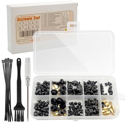 166-delige PC Schroevenset | Schroeven voor Moederbord, HDD, SSD & Ventilator