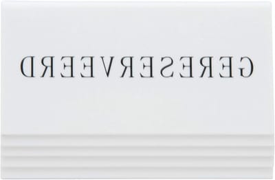 Tafelstandaard Reserveren - Reserveringsbord - Horeca - Stapelbaar - 5x16x12.5cm - Wit