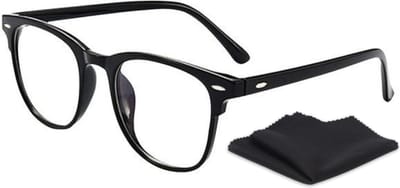 PD® - Blauw Licht Bril - Computerbril - Blue Light Glasses - Blauw Licht Filter Bril - Beeldschermbril - Met Brillendoekje - Unisex - Zwart - Game bril - Bril tegen vermoeide ogen - Bril computer/tv schermen