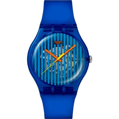 Swatch Originals Large (41mm) SO29S102 Brilliantly Blue Horloge