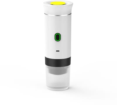 Espressomachine voor op reis - Elektrisch - Auto koffiezetapparaat - Zelfverwarmend - USB-C - Thuis en auto - Camping koffiezetapparaat - Draagbaar