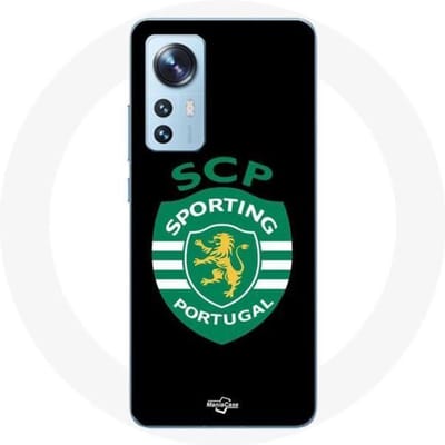 Xiaomi 12X hoesje scp sport portugal zwarte achtergrond