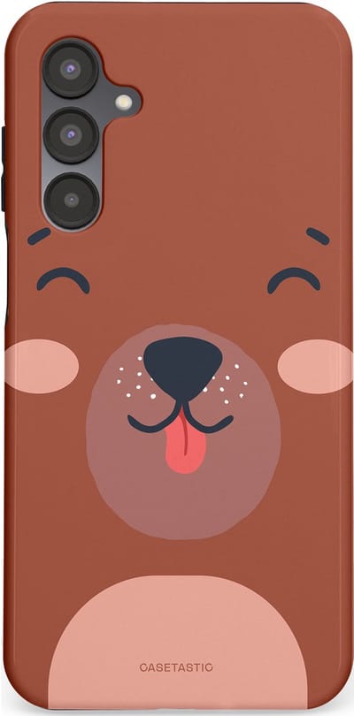 Casetastic hoesje geschikt voor Samsung Galaxy A16 - Dubbellaagse bescherming - Knuffelkopjes beer - Fashion Case - Terracotta Taupe