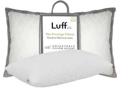 Hoogte verstelbaar traagschuim bamboe kussen - antibacterieel en hypoallergeen met CloudTec®