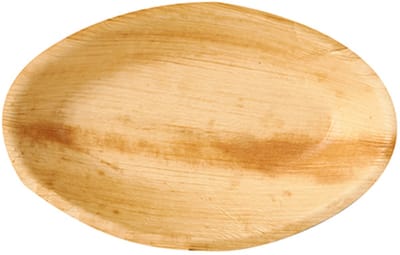 25 Schalen, Palmblad pure ovaal 300 ml 20 cm x 12,5 cm x 3 cm