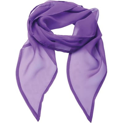 Premier Uniseks sjaal van chiffon in kleuren voor volwassenen (Rijke Violet)