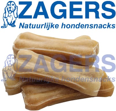 Zagers natuurlijke hondensnacks buffelhuid 5 stuks - 10 cm