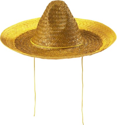 Mexicaanse sombrero geel