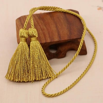 2-10 stuks 54 cm lang touw dubbele franje kwasten handgemaakte zijden bladwijzer kwast voor gordijn decoratie DIY knutsel naai benodigdheden 2Pcs