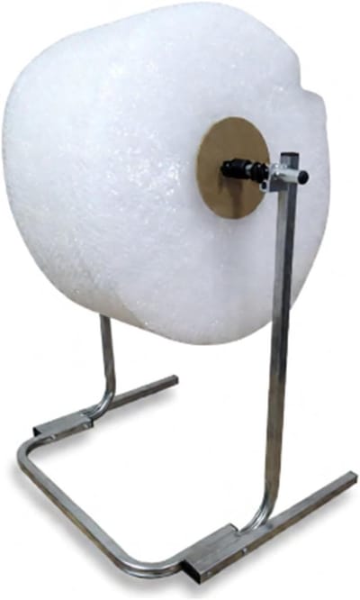 Noppenfolie Dispenser - Verpakking Rolhouder - Efficiënt Verpakken - Verstelbare Breedte - Tot 150 cm - Zilver