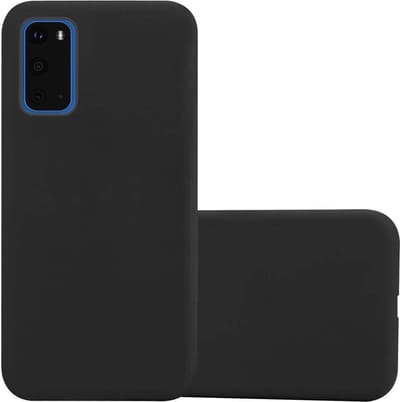 Cadorabo Hoesje geschikt voor Samsung Galaxy S20 in CANDY ZWART - Beschermhoes gemaakt van flexibel TPU silicone Case Cover
