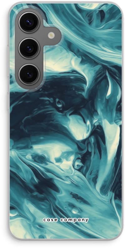 Case Company® - Hoesje geschikt voor Samsung Galaxy S24 hoesje - Dreaming About Whales - Soft Cover Telefoonhoesje - Bescherming aan alle Kanten en Schermrand