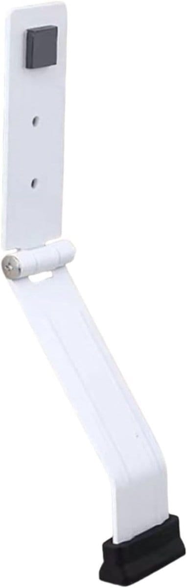 Deurstopper - Deurwig Deurblokkering - Ventilatie en Toegang - Eenvoudige Voetbediening - Tot 10 cm Hoogte - Wit