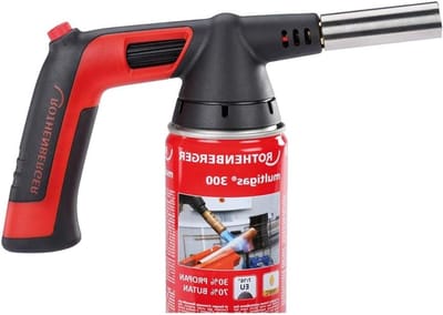 Soldeerapparaat Piezo - Gasbrander Handig - Precisie Werk - Automatische Ontsteking - 7/16" EU - Zilver