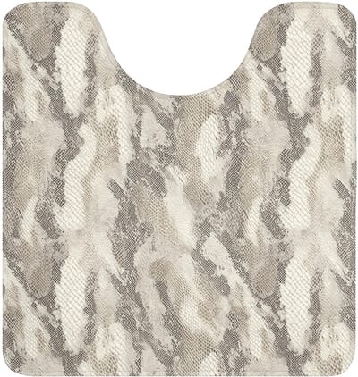Mat 55x60 cm Wc Memory Foam Pedestal Mats For Bathroom Badkamer Accessoires Badmat Bath Rug Washable Douchemat Slang - Patroon - Taupe