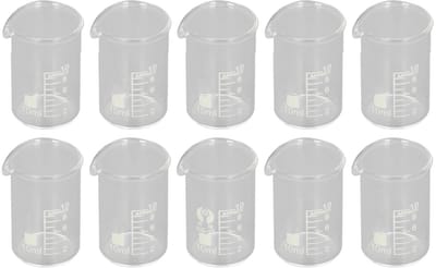 Dailygoody - Borosilicaatglas Bekerset - Laboratorium - 10 Stuks - Gegradueerd - Voor Klaslokalen en Thuis - Wetenschappelijk Glaswerk - 10/25/50/150/...