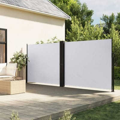 vidaXL - Windscherm - uittrekbaar - 160x1200 - cm - wit