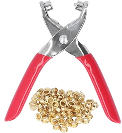 Gereedschapsset voor Klinknagels met 100 Stuks 4mm Knopen voor Leer en DIY-projecten