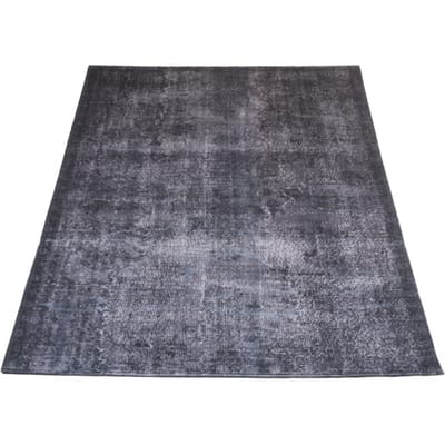 Vloerkleed Yves Antraciet 200 x 290 cm - Laagpolig Synthetisch Vloerkleed – Vintage / Klassiek Medaillon