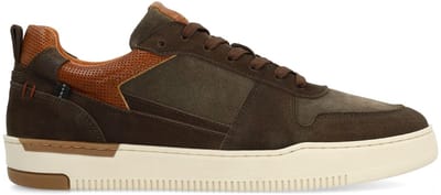 No Stress - Heren - Groene nubuck sneakers - Maat 40