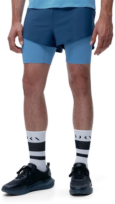 Born Living Yoga Ontario 2-in-1 Korte Broek Blauw XL Man