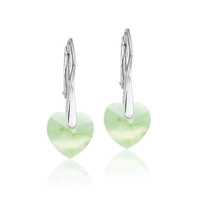 Montebello Oorbellen Lily HZ43 - Swarovski Hart - 925 Zilver Gerhod. - Ø10mm - 25mm