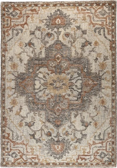 Dutchbone Amori Vloerkleed Grijs/Brick 160X230