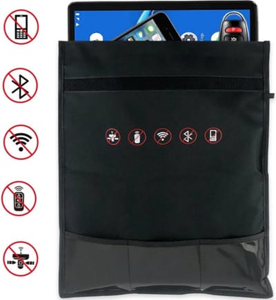 Signaalblokkering Tas voor Mobiele Telefoon – Anti-stralings Bescherming, Faraday Kooi Pouch voor Autosleutels en Elektronica, Stralingsbescherming en Privacy Beveiliging