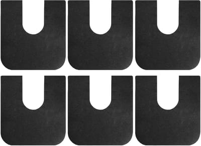 WC-mat U-vorm - Potjesmat Trainingsmat - Potjestraining Kind - Verstelbare Pasvorm - 6 stuks 20x27cm - Meerkleurig