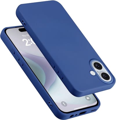 Cadorabo Hoesje geschikt voor Apple iPhone 16 in LIQUID BLAUW - Beschermhoes gemaakt van flexibel TPU silicone Case Cover