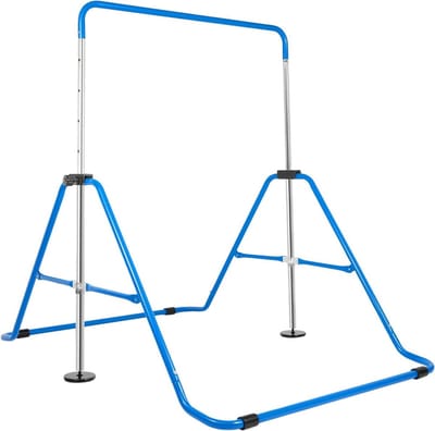 Gymnastiekstang Kinderen - Turnstang Opvouwbaar - Binnen Sporten - In Hoogte Verstelbaar - Tot 150 kg - Blauw
