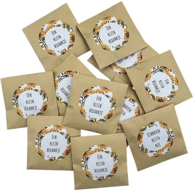 25 zakjes een klein bedankje, biologische zonnebloemen,uitdeel zadenzakje, weggeef zakjes zaden, uitdeel zakjes zaden,mini zaden zakjes,weggeefzakjes,uitdeelzakjes,bloemzaad,bedankt,attentie,zaad zakjes,klein kadootje,klein bedankje,green gift,eco,
