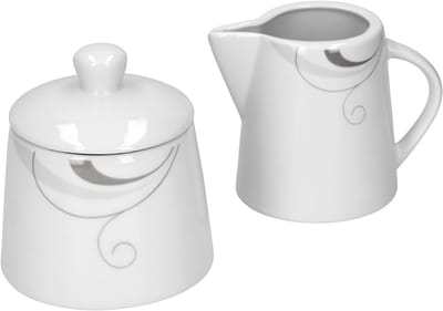 Koffie-aanvulset melkkan & suikerpot Portofino