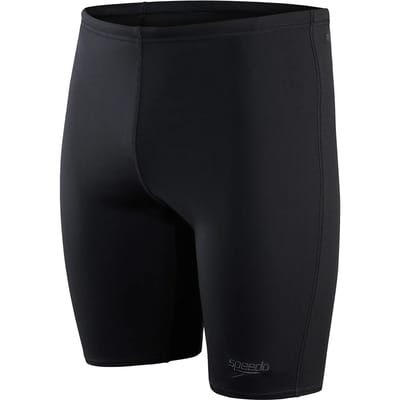 Speedo Endurance+ V-Cut Jammer Heren - Strakke Zwembroek Heren - Chloorbestendige Zwembroek Mannen - Kleurvaste Sportzwembroek Heren - Zwart - XS