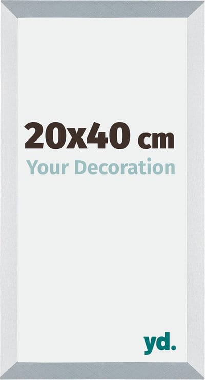 Your Decoration - Fotolijst 20x40 cm - MDF - Aluminium Geborsteld - Mura