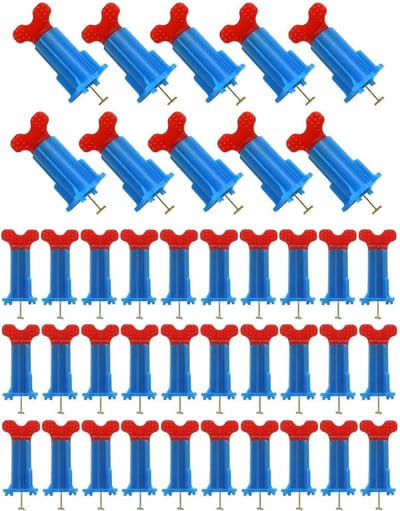 Tegel Leveler Spacer - Tegel afstandshouder - Nauwkeurig Tegels Plaatsen - Interne Schroefstructuur - 40 stuks - Niet gespecificeerd