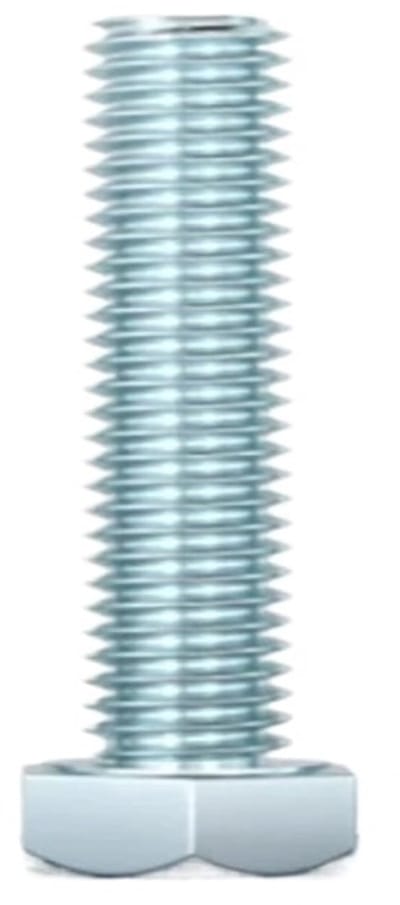 Zeskantschroeven Buiten - Verzinkte Schroeven - Metaalbewerking - Hoge Sterkte 8.8 - M12 x 90 - Brons